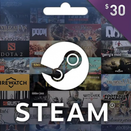 Steam - $ 30 (Digital Code) TR/AR/USA/EU